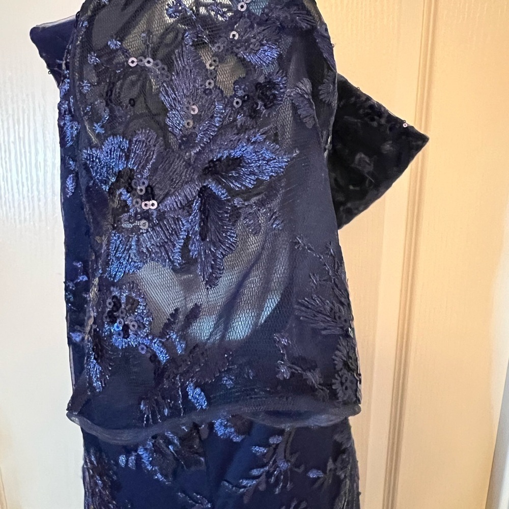 Rae Floral Embroidered Bow Detail A-Line Gown
JS Collections - Picture 9 of 13